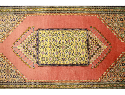 Persian carpet  Gom  pure silk rug 122x79 cm