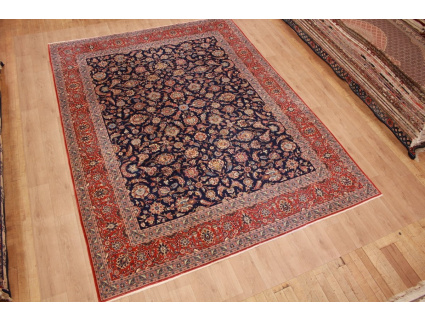 Old Persian carpet Kashan 392x295 cm Blue