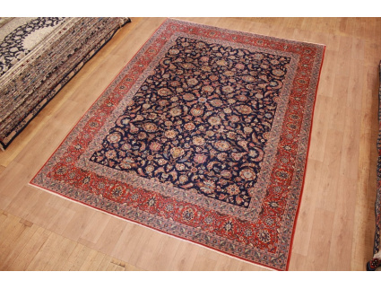 Old Persian carpet Kashan 392x295 cm Blue