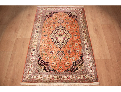 Persian carpet Ghom pure silk rug 120x80 cm