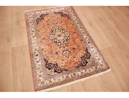 Persian carpet Ghom pure silk rug 120x80 cm