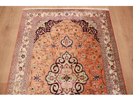 Persian carpet Ghom pure silk rug 120x80 cm