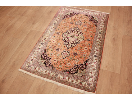 Persian carpet Ghom pure silk rug 120x80 cm