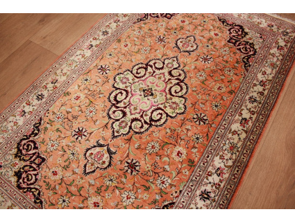 Persian carpet Ghom pure silk rug 120x80 cm