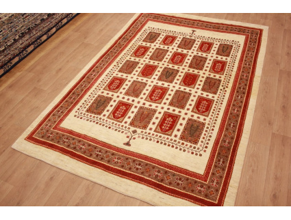 Nomadic persian wool carpet Gashghai Kashkouli 355x235 cm