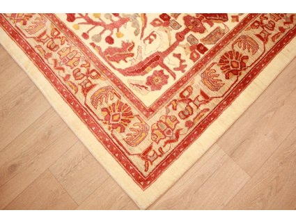 Persian carpet "Ghashghai" pure Wool 295x214 cm Beige