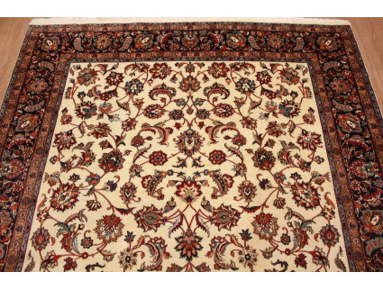 Persian carpet Mashhad with silk 297x198 cm Beige