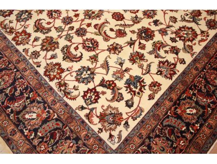 Persian carpet Mashhad with silk 297x198 cm Beige