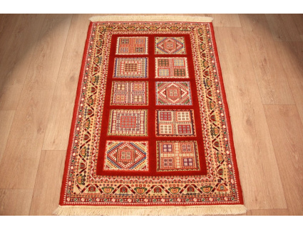 Nomadenteppich Nimbaft Wollteppich 121x85 cm Rot