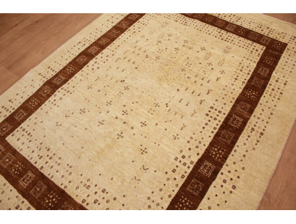 Persian carpet Loribaf pure wool 174x125 cm Light Beige