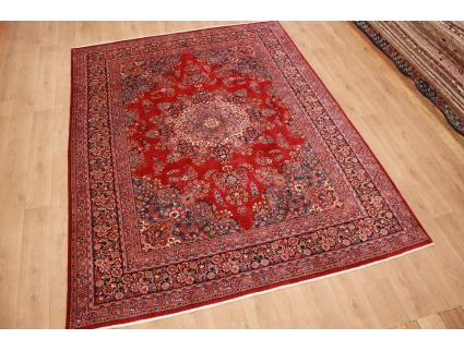 Perser Teppich Maschad Wollteppich 336x257 cm Rot