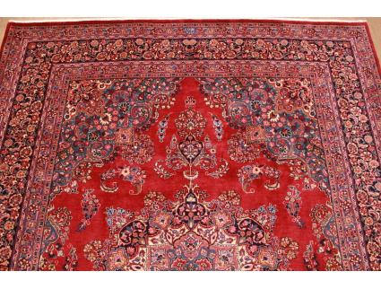 Perser Teppich Maschad Wollteppich 336x257 cm Rot