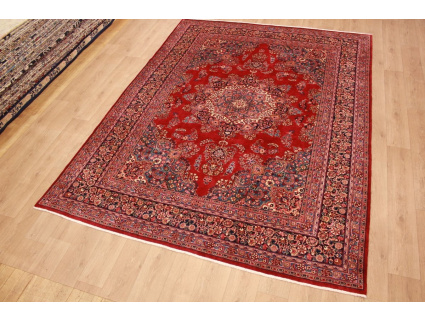 Perser Teppich Maschad Wollteppich 336x257 cm Rot