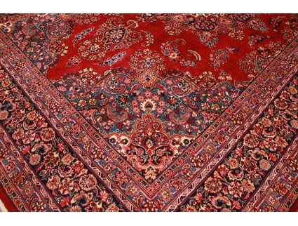 Perser Teppich Maschad Wollteppich 336x257 cm Rot