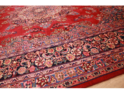 Perser Teppich Maschad Wollteppich 336x257 cm Rot