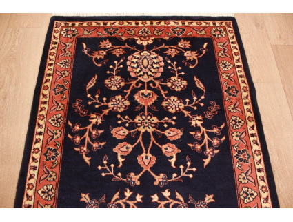 Persian carpet Sarough Runner Wool 194x87 cm Dark blue