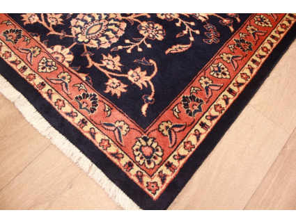 Persian carpet Sarough Runner Wool 194x87 cm Dark blue