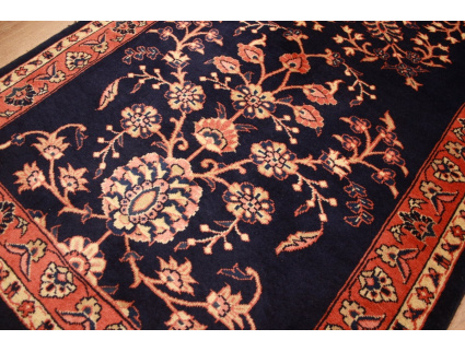 Persian carpet Sarough Runner Wool 194x87 cm Dark blue