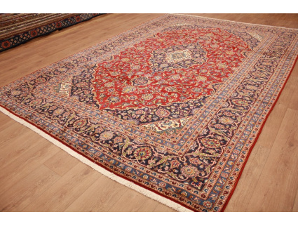 Persian carpet Kashan virgin wool 349x242 Red