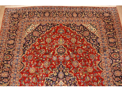 Persian carpet Kashan virgin wool 349x242 Red