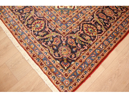 Persian carpet Kashan virgin wool 349x242 Red