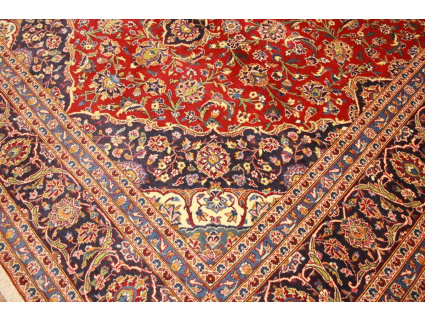 Persian carpet Kashan virgin wool 349x242 Red