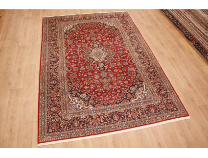 Persian carpet Kashan virgin wool 335x228 Red