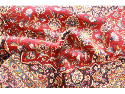 Persian carpet Kashan virgin wool 335x228 Red