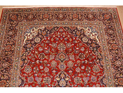 Persian carpet Kashan virgin wool 335x228 Red