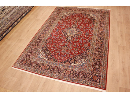 Persian carpet Kashan virgin wool 335x228 Red