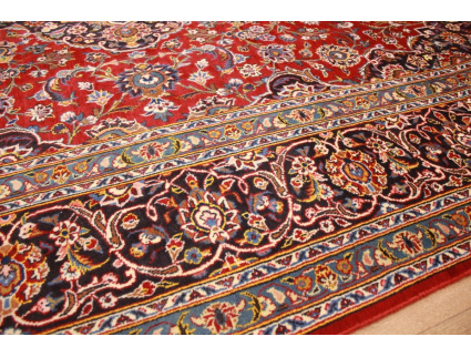 Persian carpet Kashan virgin wool 335x228 Red