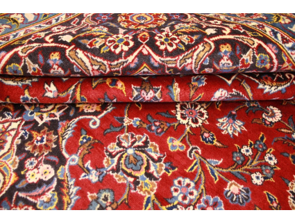 Persian carpet Kashan virgin wool 335x228 Red