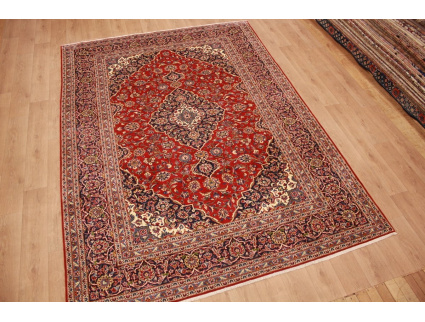 Persian carpet Kashan virgin wool 348x250 Red