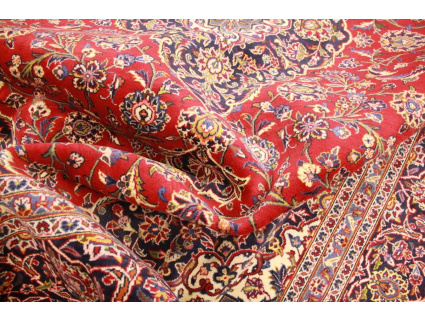 Persian carpet Kashan virgin wool 348x250 Red