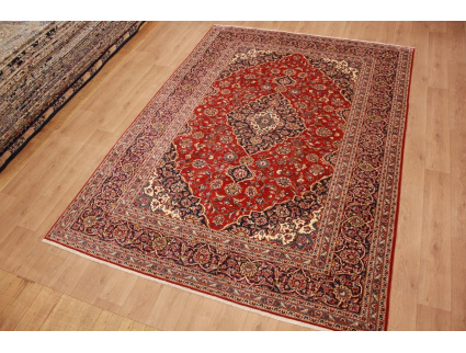 Persian carpet Kashan virgin wool 348x250 Red