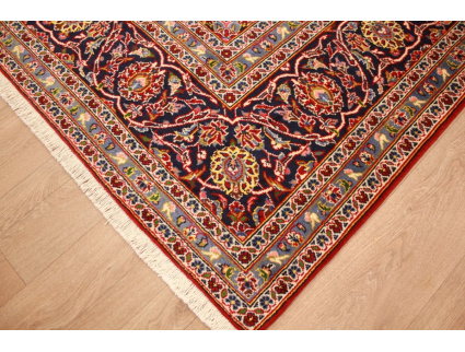 Persian carpet Kashan virgin wool 343x241 Red