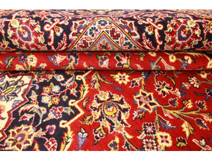 Persian carpet Kashan virgin wool 357x248 cm Red