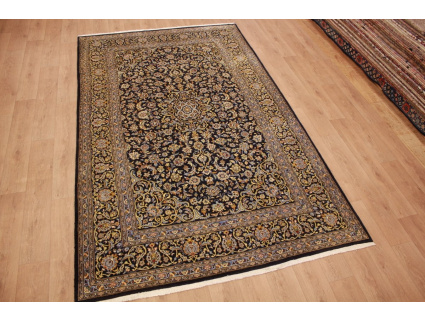 Persian carpet Kashan pure wool 323x228 cm Blue