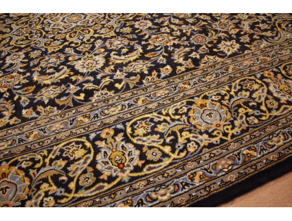 Persian carpet Kashan pure wool 323x228 cm Blue