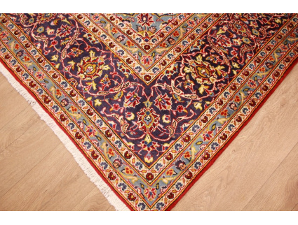 Persian carpet Kashan virgin wool 335x242 Red