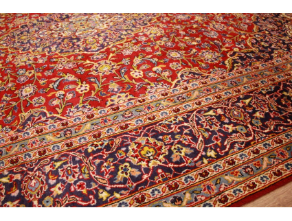 Persian carpet Kashan virgin wool 335x242 Red