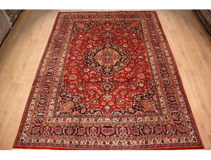 Perser Teppich Maschad Wollteppich 338x249 cm Rot