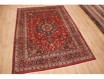 Perser Teppich Maschad Wollteppich 338x249 cm Rot