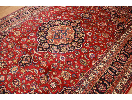 Perser Teppich Maschad Wollteppich 338x249 cm Rot