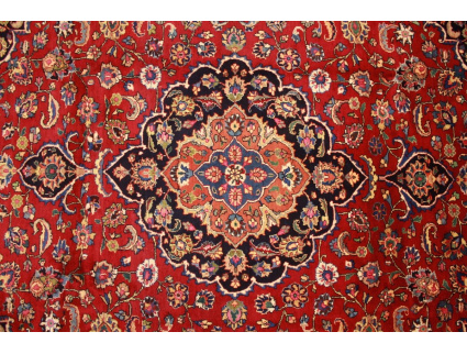 Perser Teppich Maschad Wollteppich 338x249 cm Rot