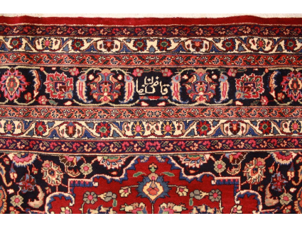 Persian carpet Mashhad virgin wool 338x249 cm Red