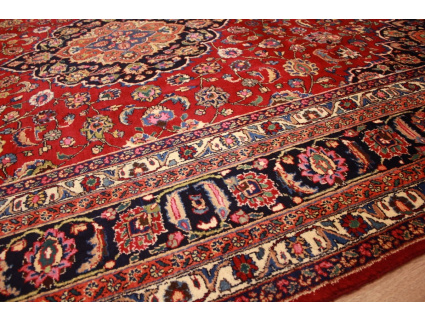 Perser Teppich Maschad Wollteppich 338x249 cm Rot