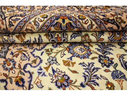 Persian carpet "Kashan" pure wool 337x245 cm Beige