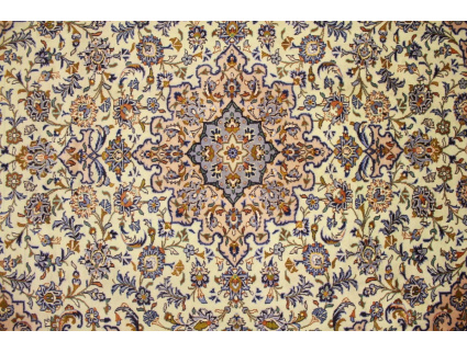 Persian carpet "Kashan" pure wool 337x245 cm Beige