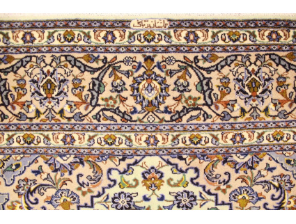 Persian carpet "Kashan" pure wool 337x245 cm Beige